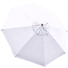 9' White Patio Umbrella Replacement Canopy   